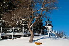 Owls Head Lighthouse After Snowstorm